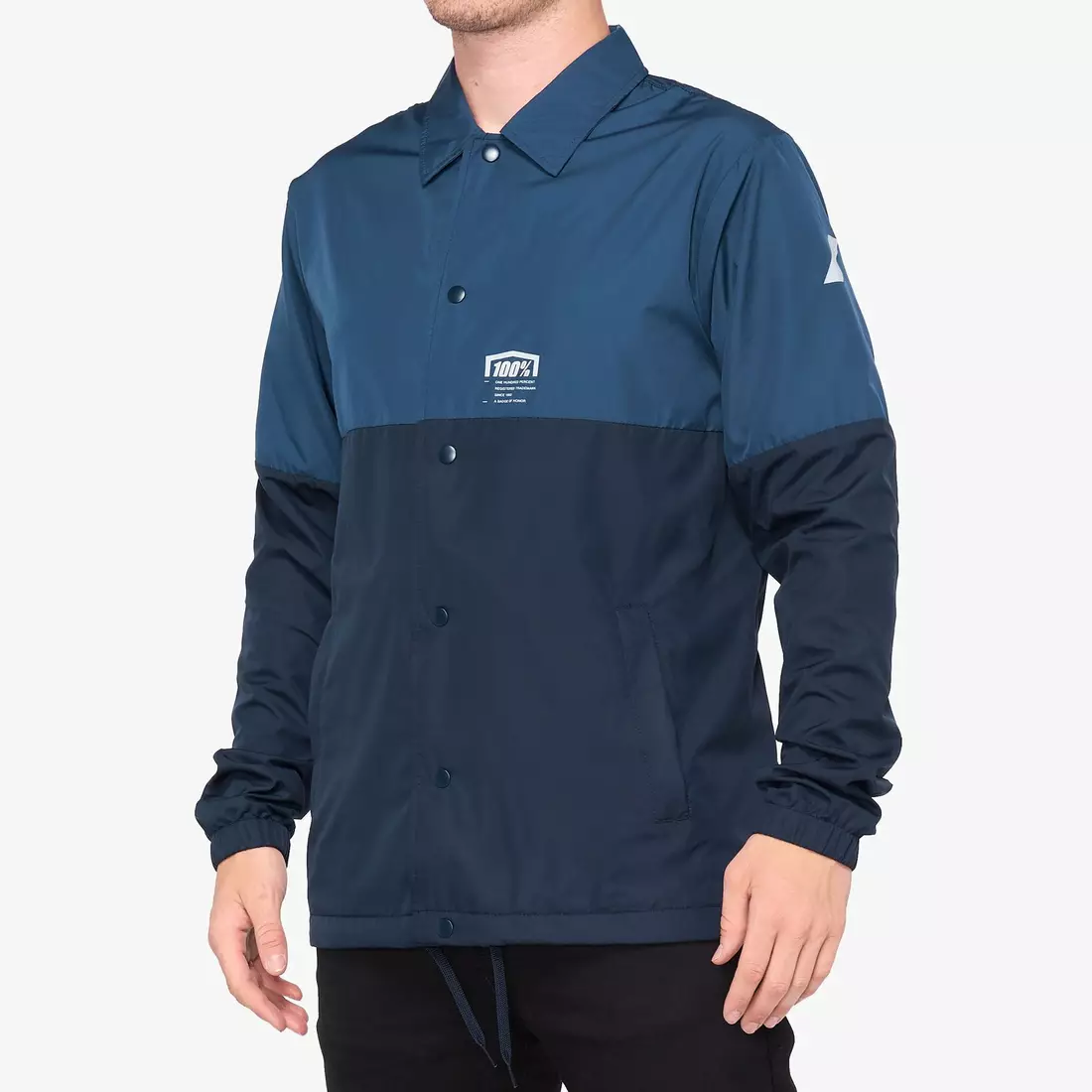 100% pánská bunda s větrovkou ascott coaches jacket navy STO-39010-015-10