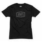 100% pánské tričko s krátkým rukávem essential tech black grey STO-35004-057-10