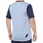 100% pánské tričko s krátkým rukávem ridecamp light slate navy STO-41401-249-10