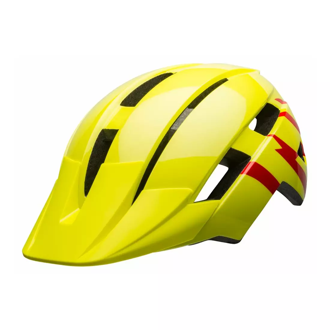 BELL dětská cyklistická helma sidetrack II strike gloss hi-viz red BEL-7116442