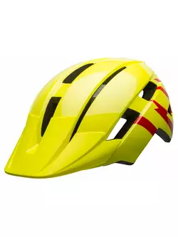 BELL dětská cyklistická helma sidetrack II strike gloss hi-viz red BEL-7116442