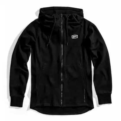 Bluza męska 100% STRATOSPHERE Hooded Zip Tech Fleece Black roz. S (NEW) STO-37003-001-10