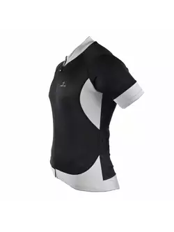 DEKO BURAQ pánský cyklistický dres, krátký rukáv, černý / bílý