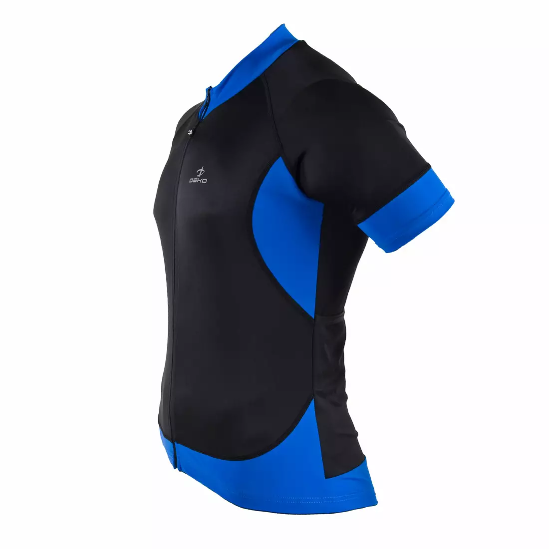 DEKO BURAQ pánský cyklistický dres, krátký rukáv, černý / modrý