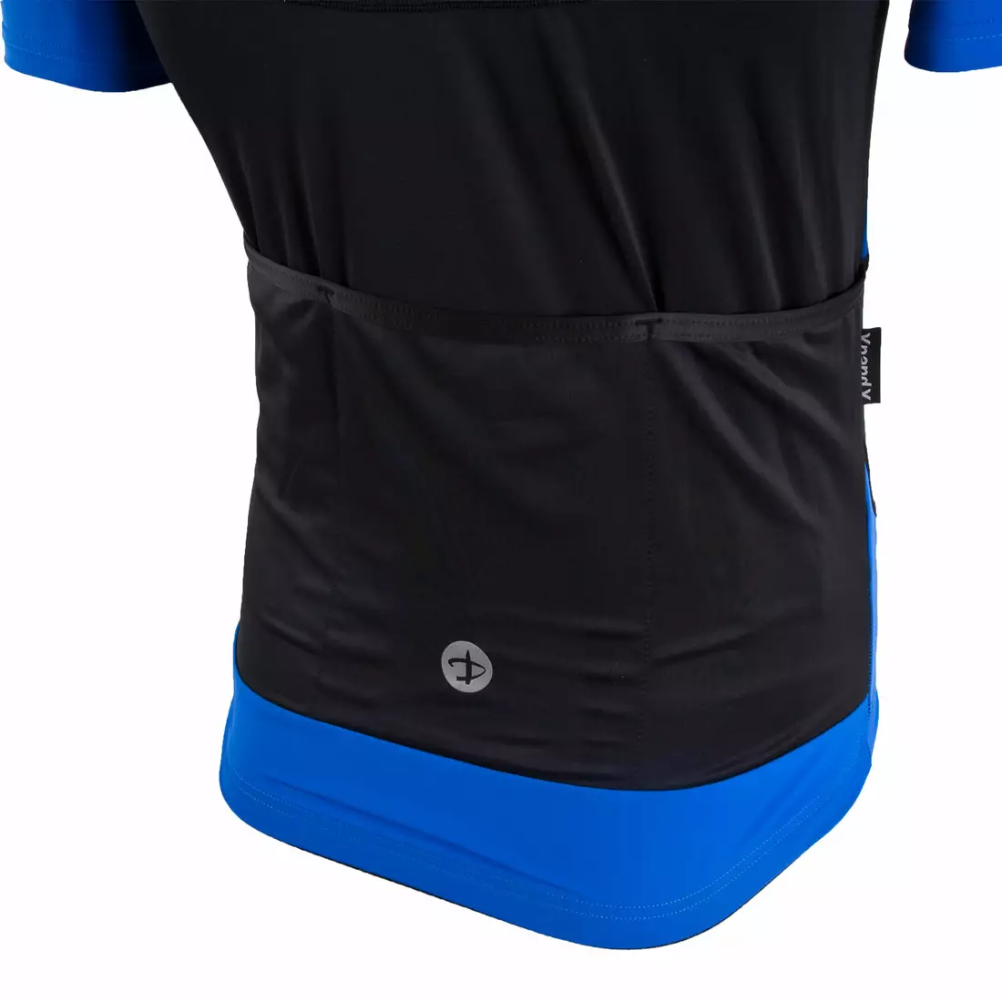 DEKO BURAQ pánský cyklistický dres, krátký rukáv, černý / modrý