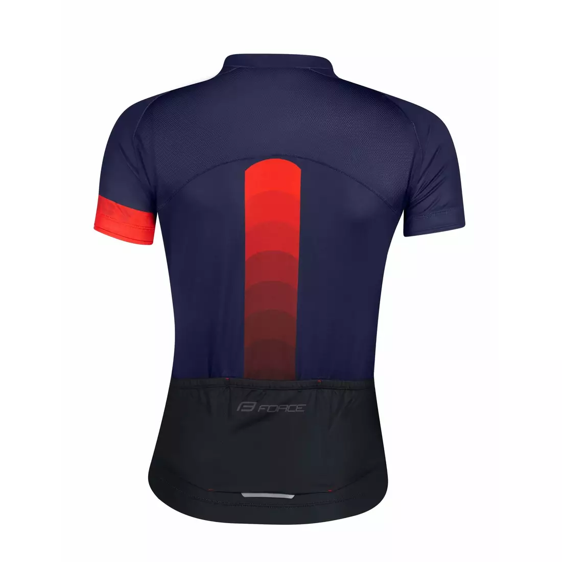 FORCE ASCENT dámský cyklistický dres červený a tmavě modrý 9001314
