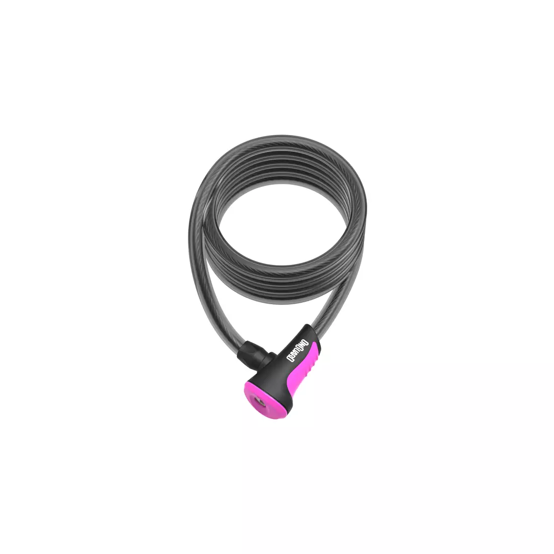 ONGUARD spona na kolo neon linka 12mm 180cm + 2 x klíče s kódem pink ONG-8162PN