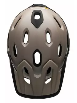 BELL SUPER DH MIPS SPHERICAL helma na kola s plným obličejem, matte gloss sand black