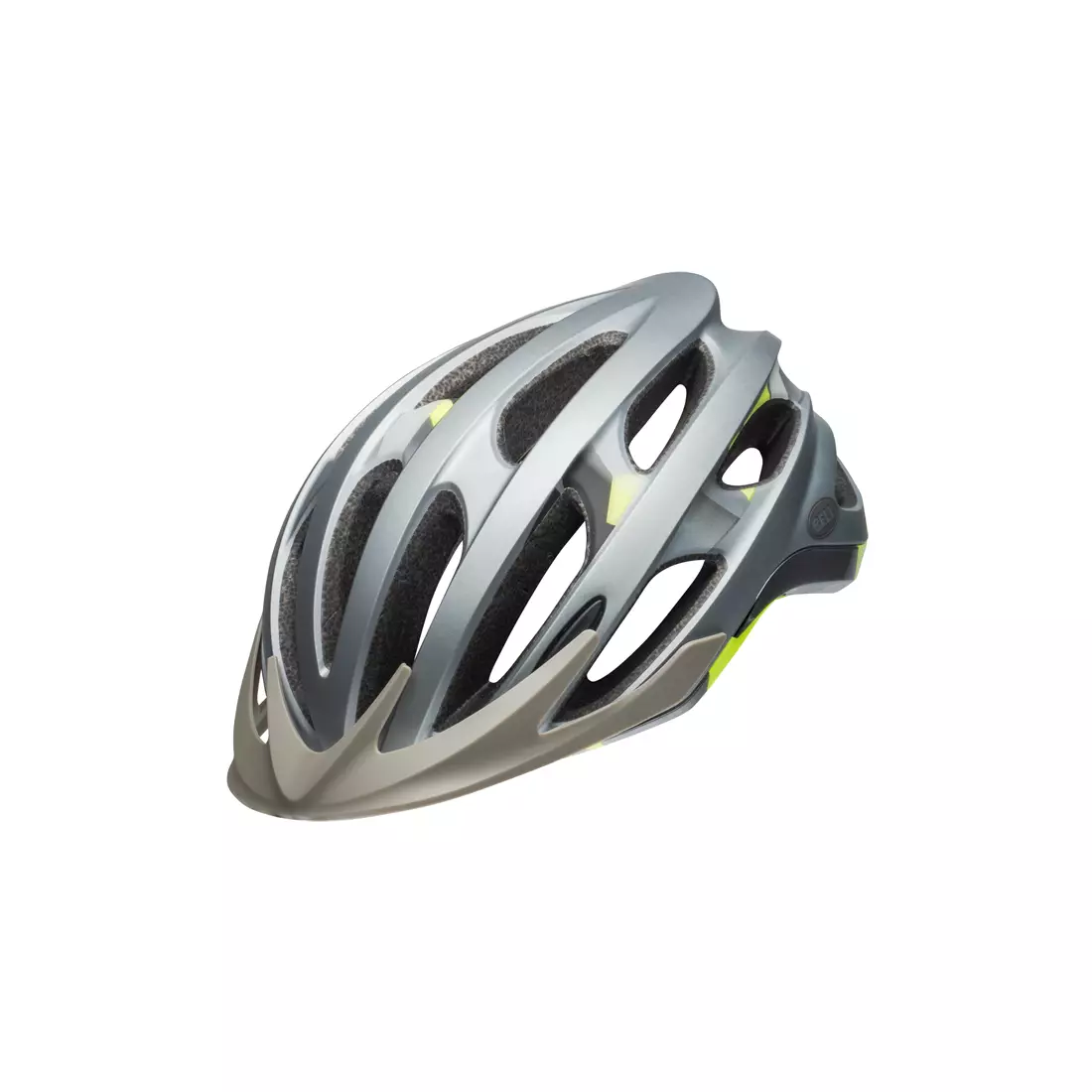 BELL cyklistická helma mtb drifter matte gloss silver deco BEL-7088711