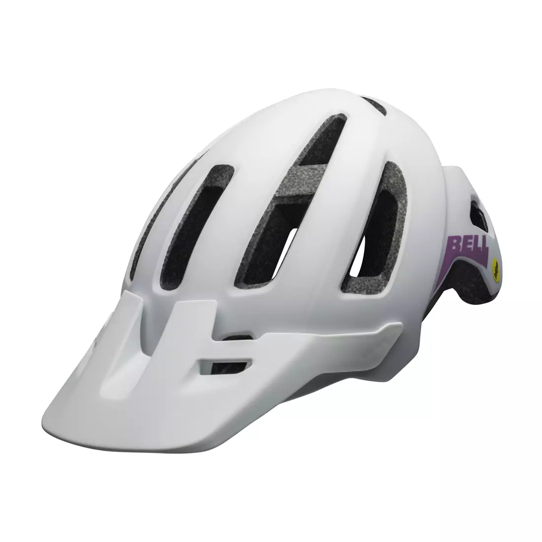 BELL dámská cyklistická helma mtb nomad w integrated mips matte white purple BEL-7118735