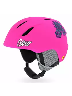 GIRO dětská zimní lyžařská / snowboardová přilba launch mips matte bright pink GR-7104876