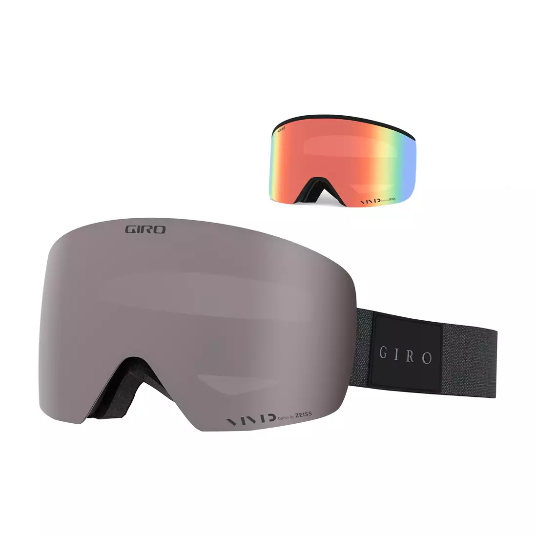 GIRO zimní lyžařské/snowboardové brýle obrysové černé mono (VIVID-Carl Zeiss ONYX 14% S3 + VIVID-Carl Zeiss INFRARED 58% S1) GR-7119480
