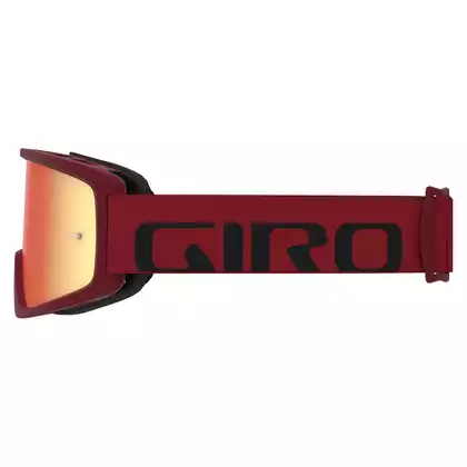 GIRO cyklistické brýle tazz mtb red black (barevné sklo AMBER S3 + Průhledné sklo S0) připoutání k smyku GR-7097841