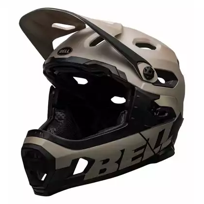 BELL cyklistická helma full face super dh mips spherical matte gloss sand black BEL-7113180