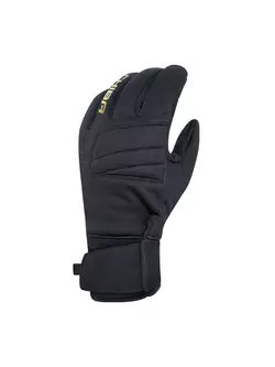 CHIBA CLASSIC zimní cyklistické rukavice, black/gold