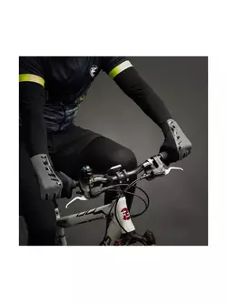 CHIBA PRO SAFETY přechodné reflexní cyklistické rukavice, Černá 31519 