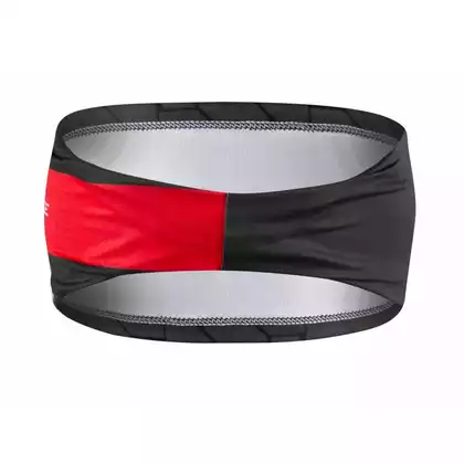 FORCE FIT sportovní čelenka, černá a červená UNI 903162