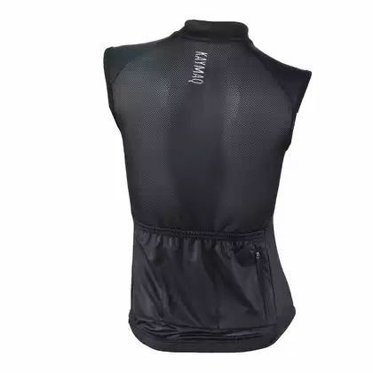 KAYMAQ SLEEVELESS dámský cyklistický dres bez rukávů 01.218, černý