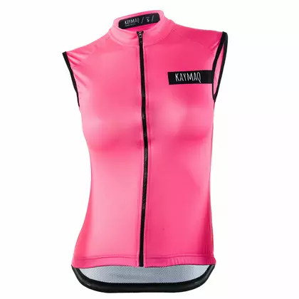 KAYMAQ SLEEVELESS dámský cyklistický dres bez rukávů 01.218, růžový