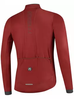 ROGELLI ESSENTIAL pánská zateplená cyklistická bunda, cihlově červená, impregnovaná