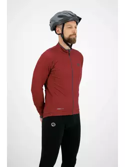 ROGELLI ESSENTIAL pánská zateplená cyklistická bunda, cihlově červená, impregnovaná