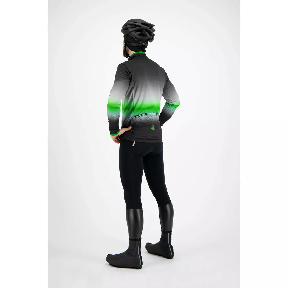 ROGELLI HALO pánské lehce izolované cyklistické kalhoty se šlemi s gelovou vložkou, černé