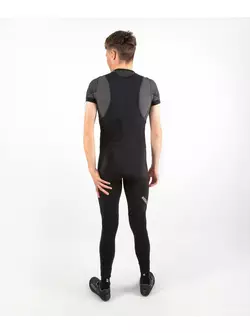 ROGELLI NERO pánské zateplené cyklistické kalhoty s postrojem, černé