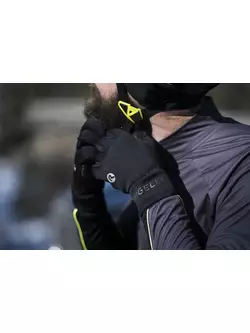 ROGELLI QLIMATE přechodné izolované univerzální cyklistické rukavice, Černá