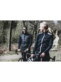 ROGELLI WADDED pánská prošívaná zimní cyklistická bunda, černá