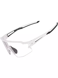 Rockbros 10172 fotochromatické cyklistické / sportovní brýle bílé