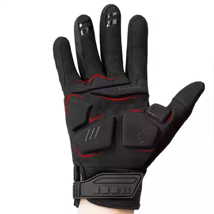 Rockbros přechodné gelové cyklistické rukavice s chráničem černá a šedá S210BK