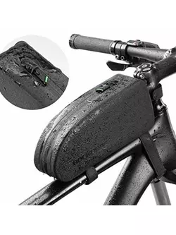 Rockbros vodotěsná cyklistická taška na rámu 1,0l Černá AS-019