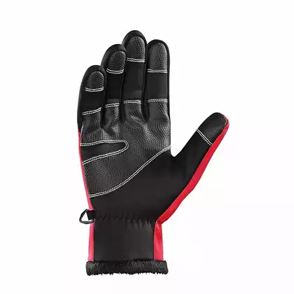 Rockbros zimní cyklistické rukavice softshell Červené S091-1R
