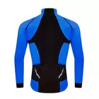 WOSAWE Softshellová pánská zimní cyklistická bunda, modrá BL277