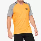 100% CELIUM pánský cyklistický dres, orange grey 