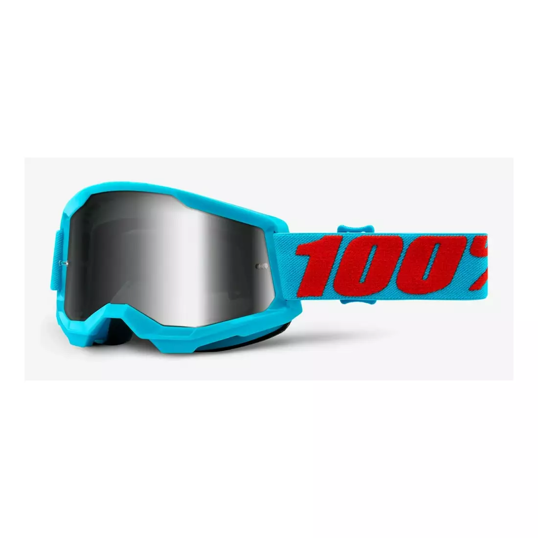 100% Cyklistické brýle STRATA 2 (stříbrná zrcadlová skla Anti-Fog, LT 25%+/-5%) summit STO-50421-252-08