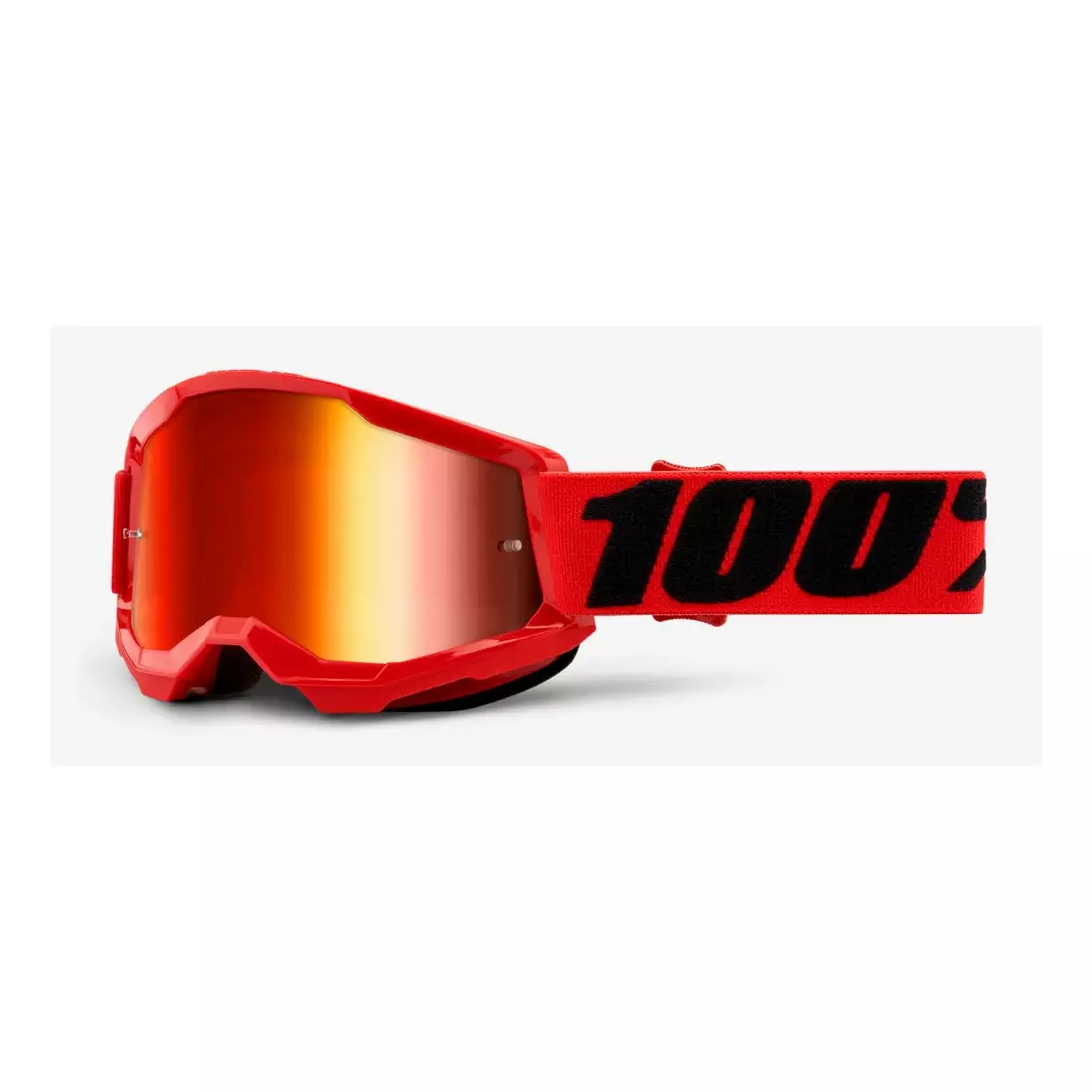 100% Juniorské cyklistické brýle STRATA 2 JUNIOR (červená skla proti zamlžování, LT 38%+/-5%) red STO-50521-251-03