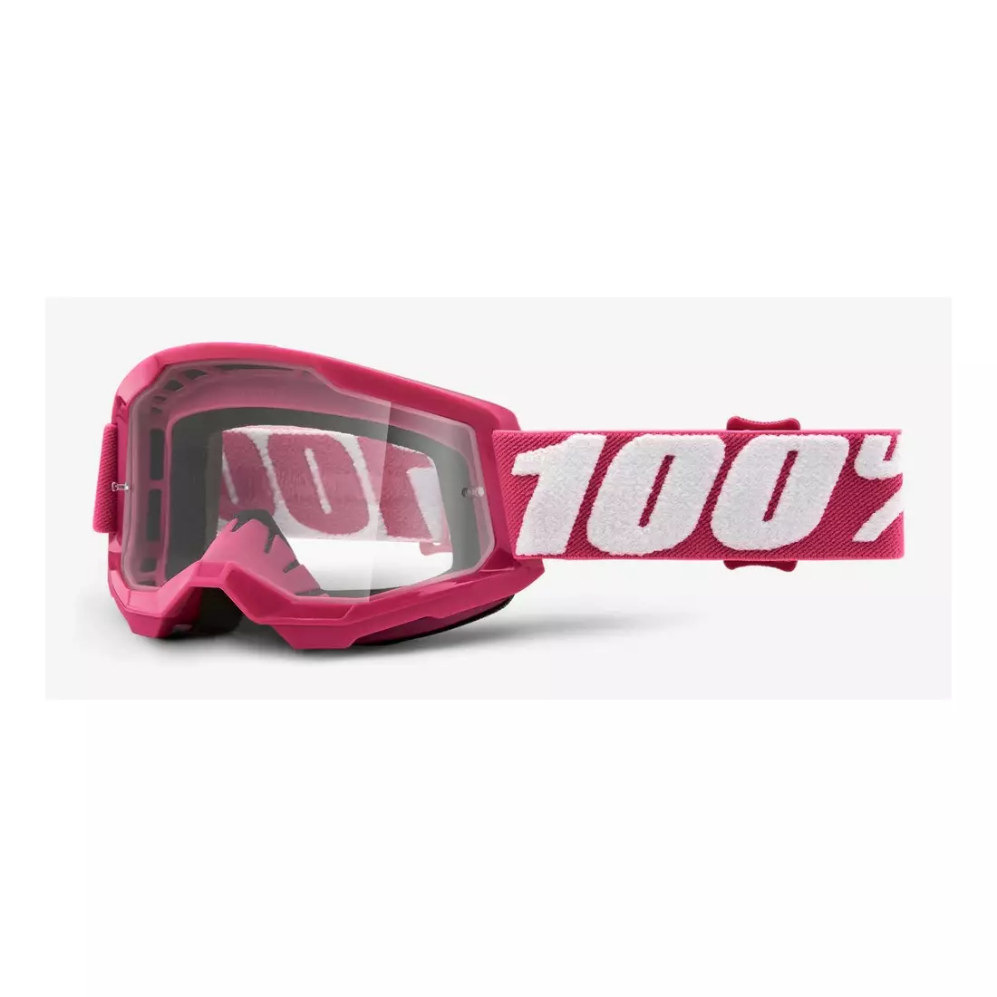 100% Juniorské cyklistické brýle STRATA 2 JUNIOR (čirá skla Anti-Fog, LT 88%-92%) fletcher STO-50521-101-06