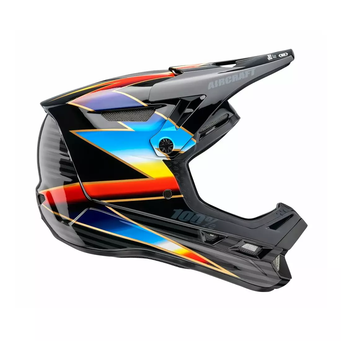100% cyklistická helma full face AIRCRAFT COMPOSITE Knoc Black STO-80004-459-13