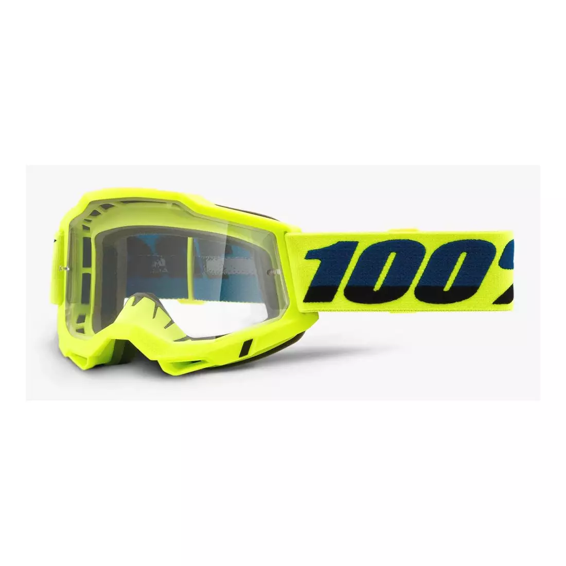 100% cyklistické brýle ACCURI 2 (čirá skla Anti-Fog, LT 88%-92%) yellow STO-50221-101-04
