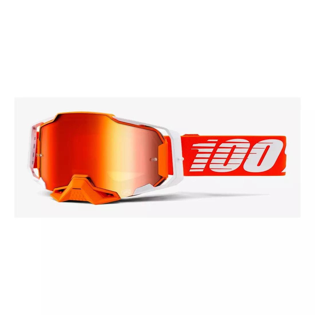 100% cyklistické brýle ARMEGA (červené zrcadlové sklo, LT 38%+/-5%) regal STO-50721-251-07