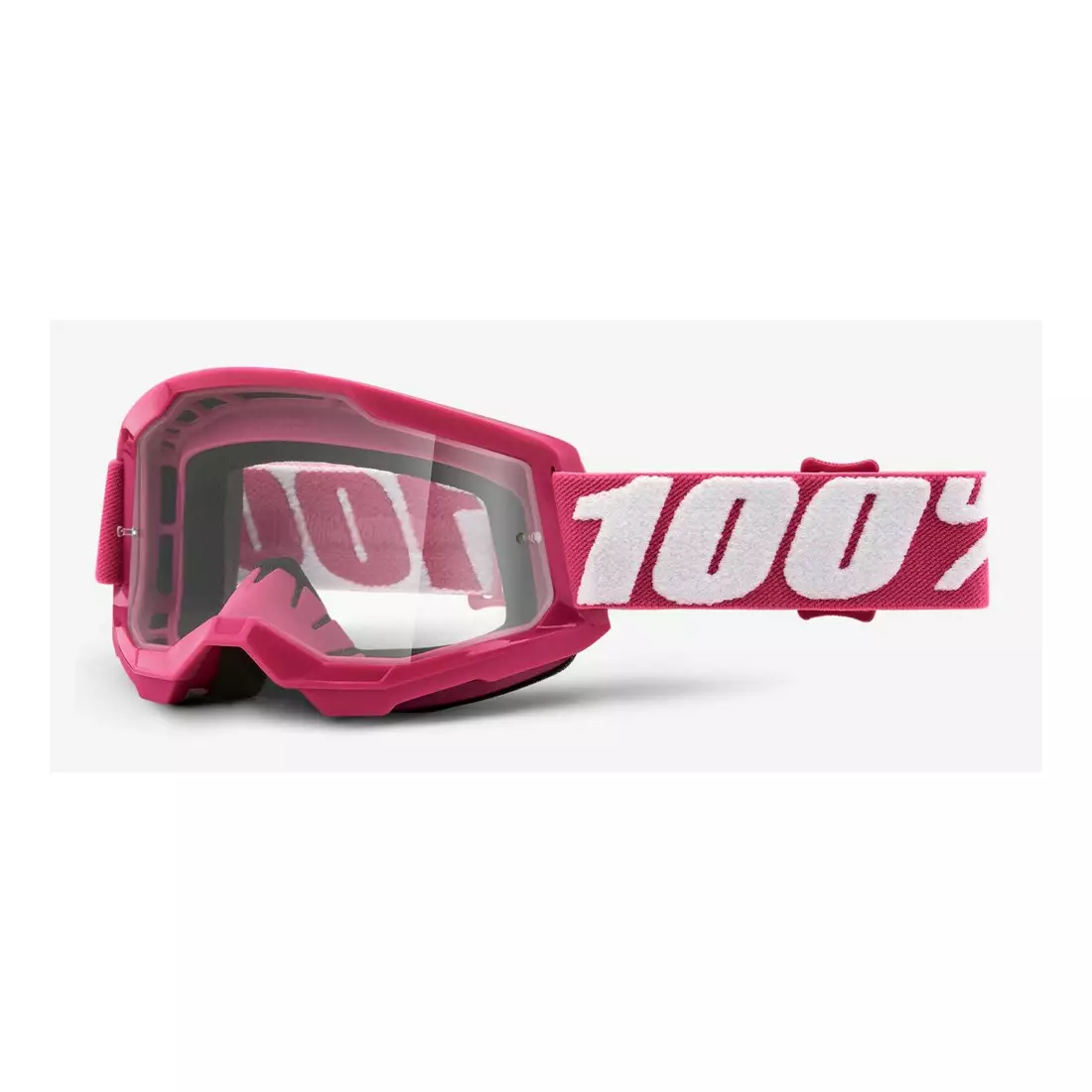 100% cyklistické brýle STRATA 2 (průhledné sklo Anti-Fog, LT 88%-92%)  fletcher STO-50421-101-06