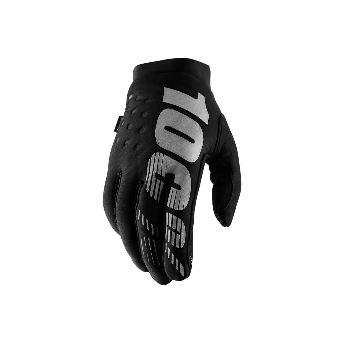 100% dámské cyklistické rukavice BRISKER black grey STO-11016-057-10