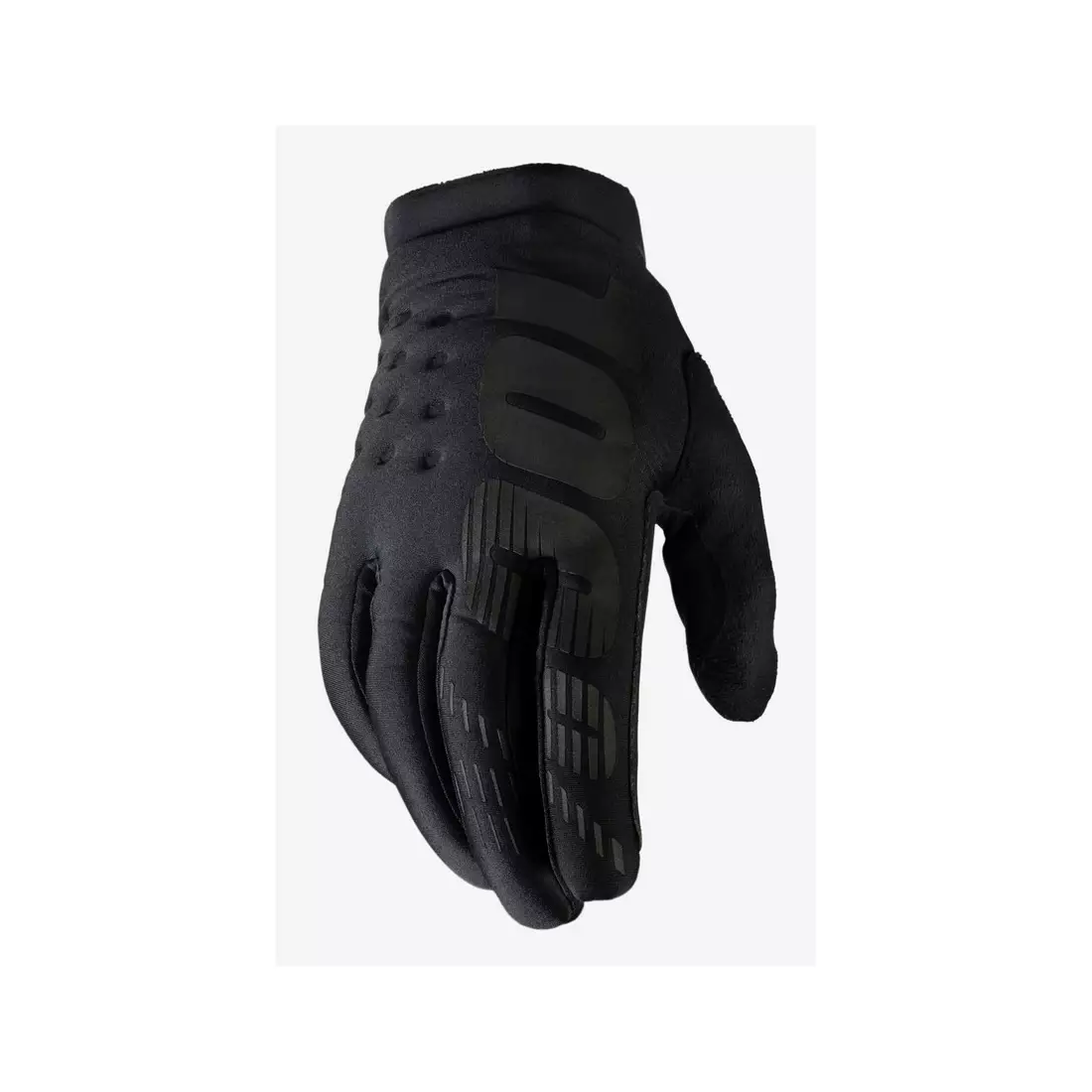 100% juniorské cyklistické rukavice BRISKER black-grey STO-10016-057-06