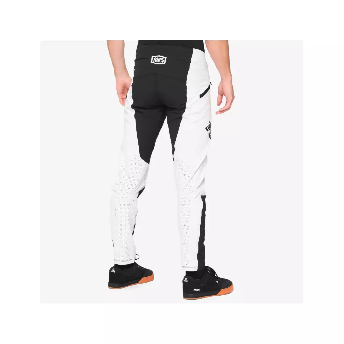100% pánské cyklistické kalhoty R-CORE X Černý a bílý