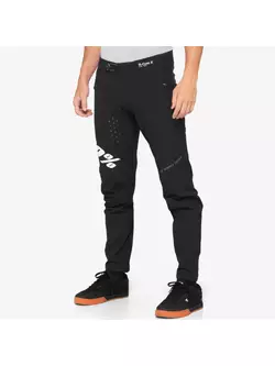 100% pánské cyklistické kalhoty R-CORE X black white 