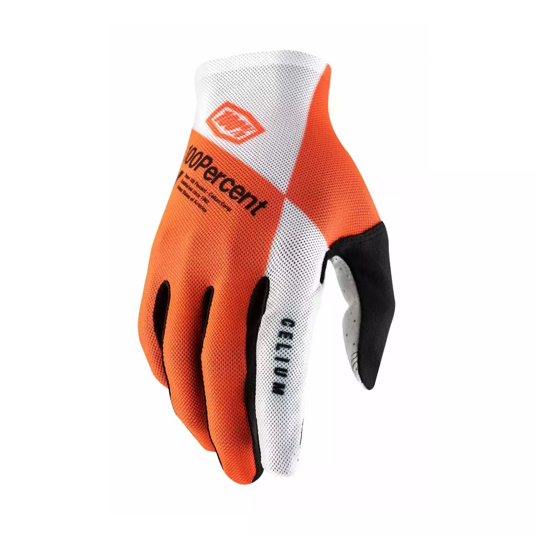 100% pánské cyklistické rukavice CELIUM fluo orange white STO-10005-444-12
