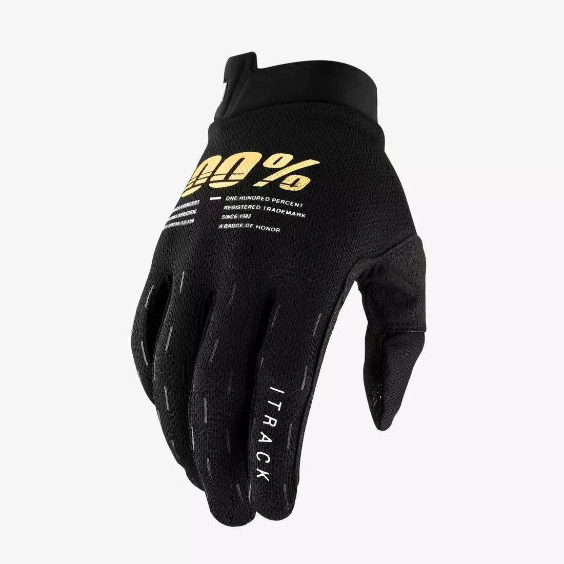 100% pánské cyklistické rukavice ITRACK black STO-10015-001-12