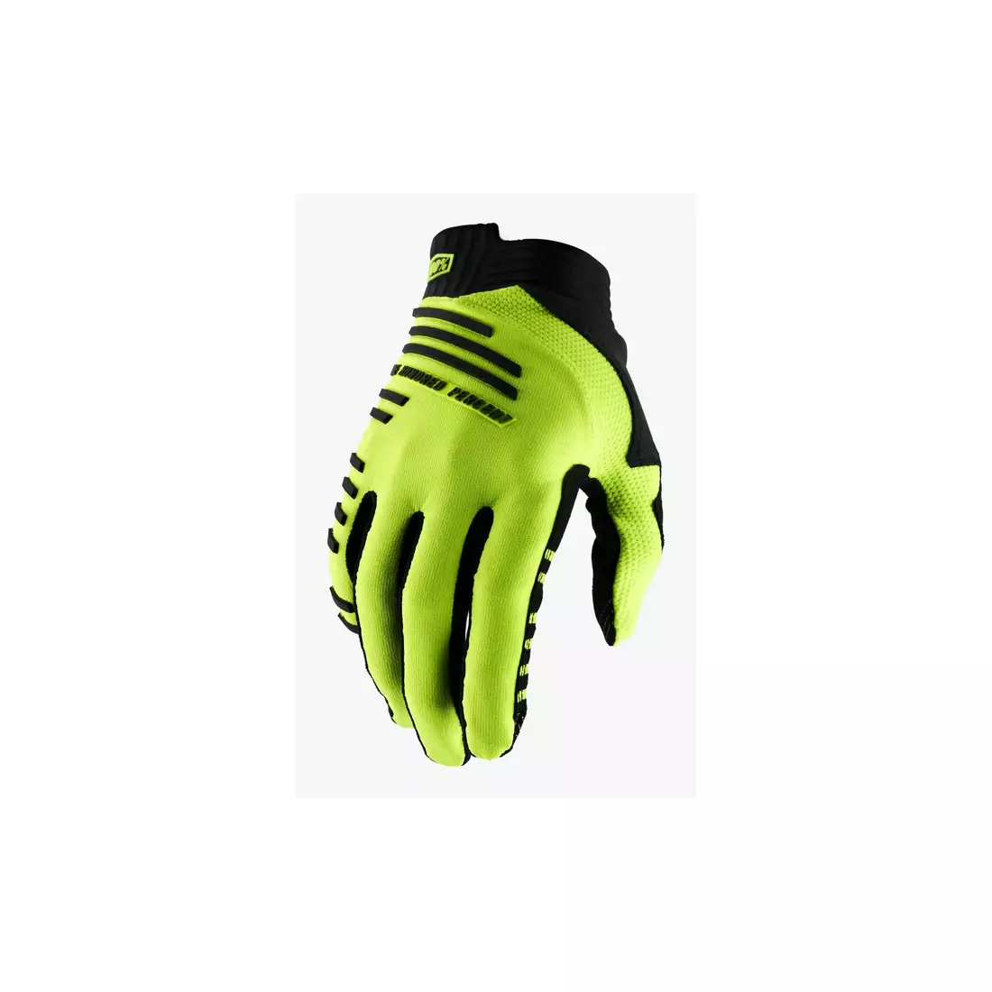 100% pánské cyklistické rukavice R-CORE fluo yellow STO-10017-004-12