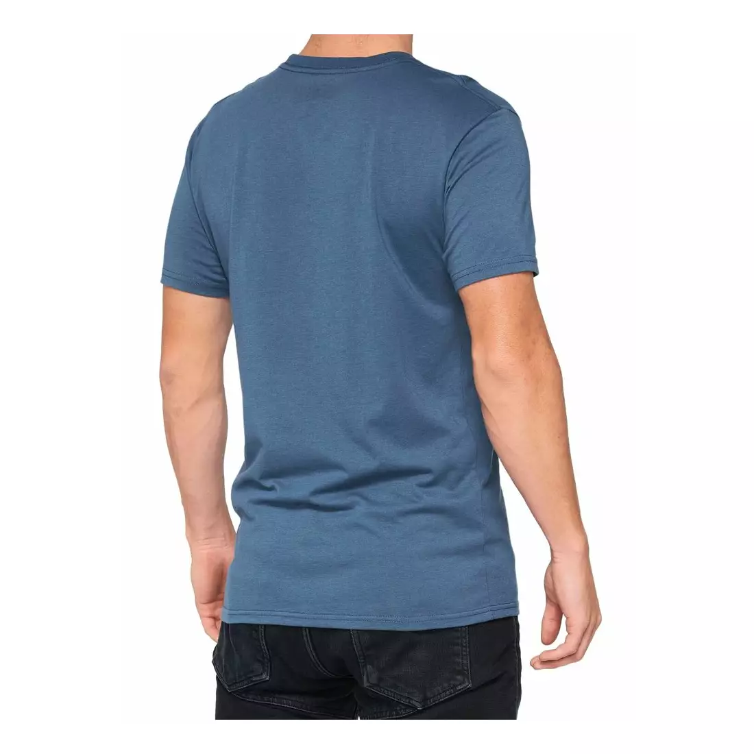100% pánské sportovní tričko s krátkým rukávem KRAMER slate 